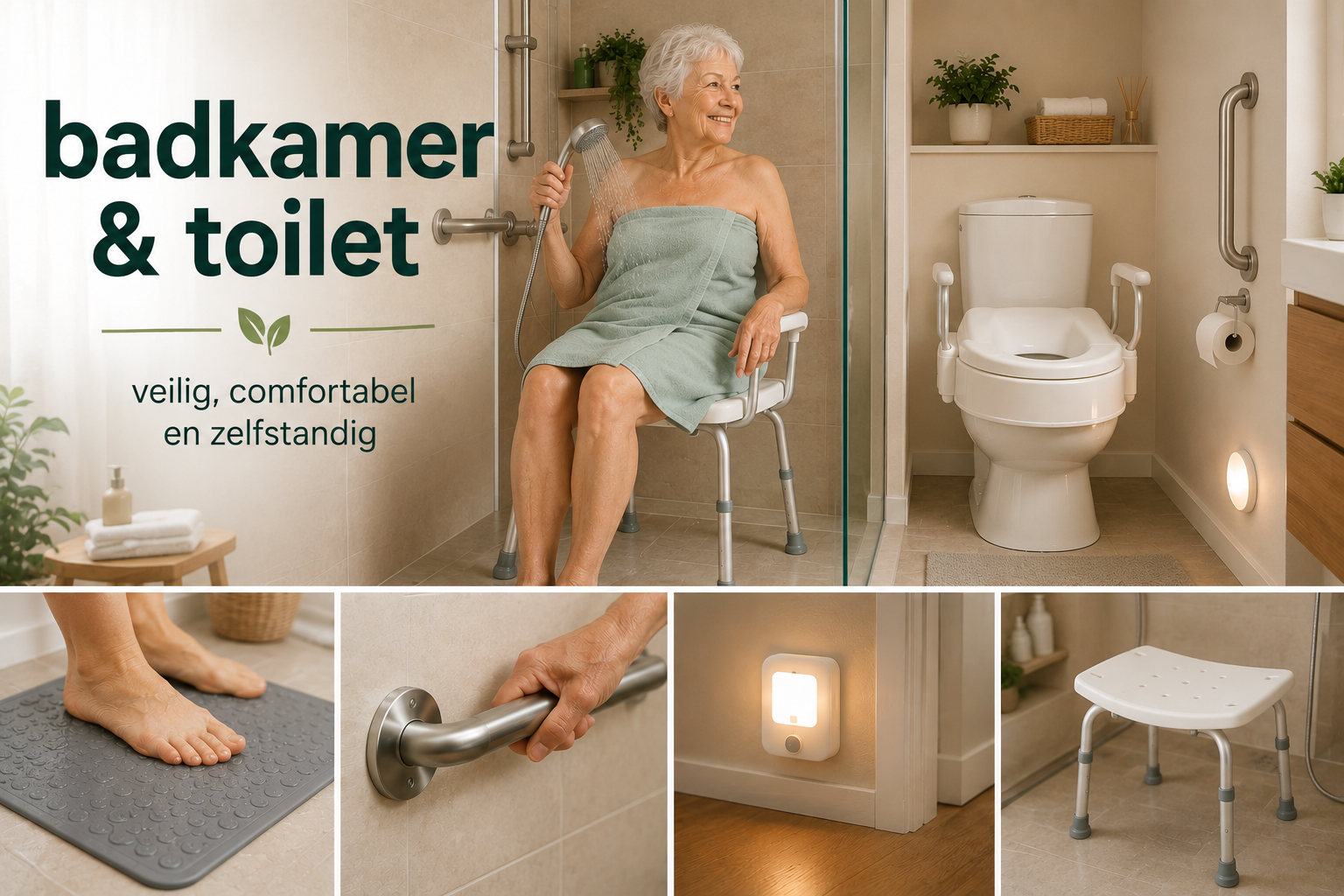 Badkamer & toilet veilig, comfortabel en zelfstandig