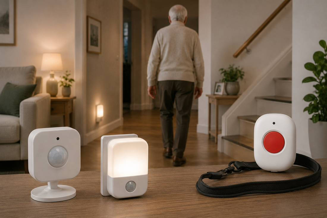 Veilige woonkamer met slimme technologie